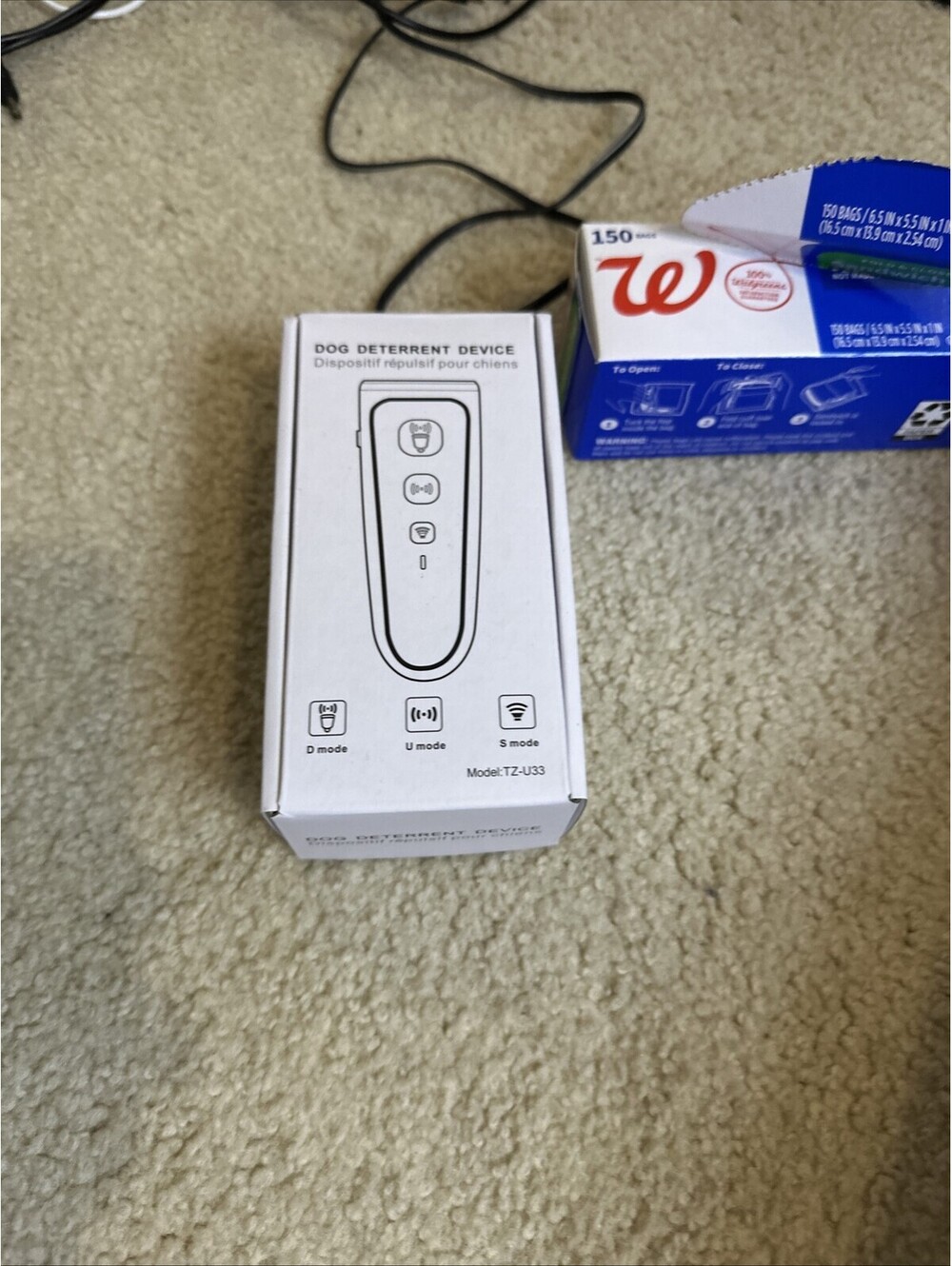 Tize TZ-U33 Ultrasonic Dog Deterrent Device Training Tool - New - Storage B1